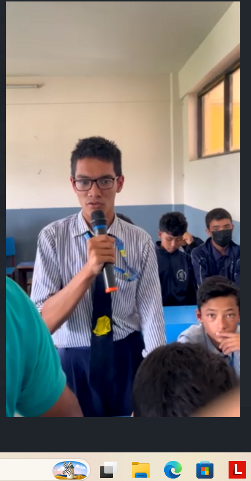 Global Warming and Climate Change Awareness Program  at Lubhu Secondary School, Lubhu