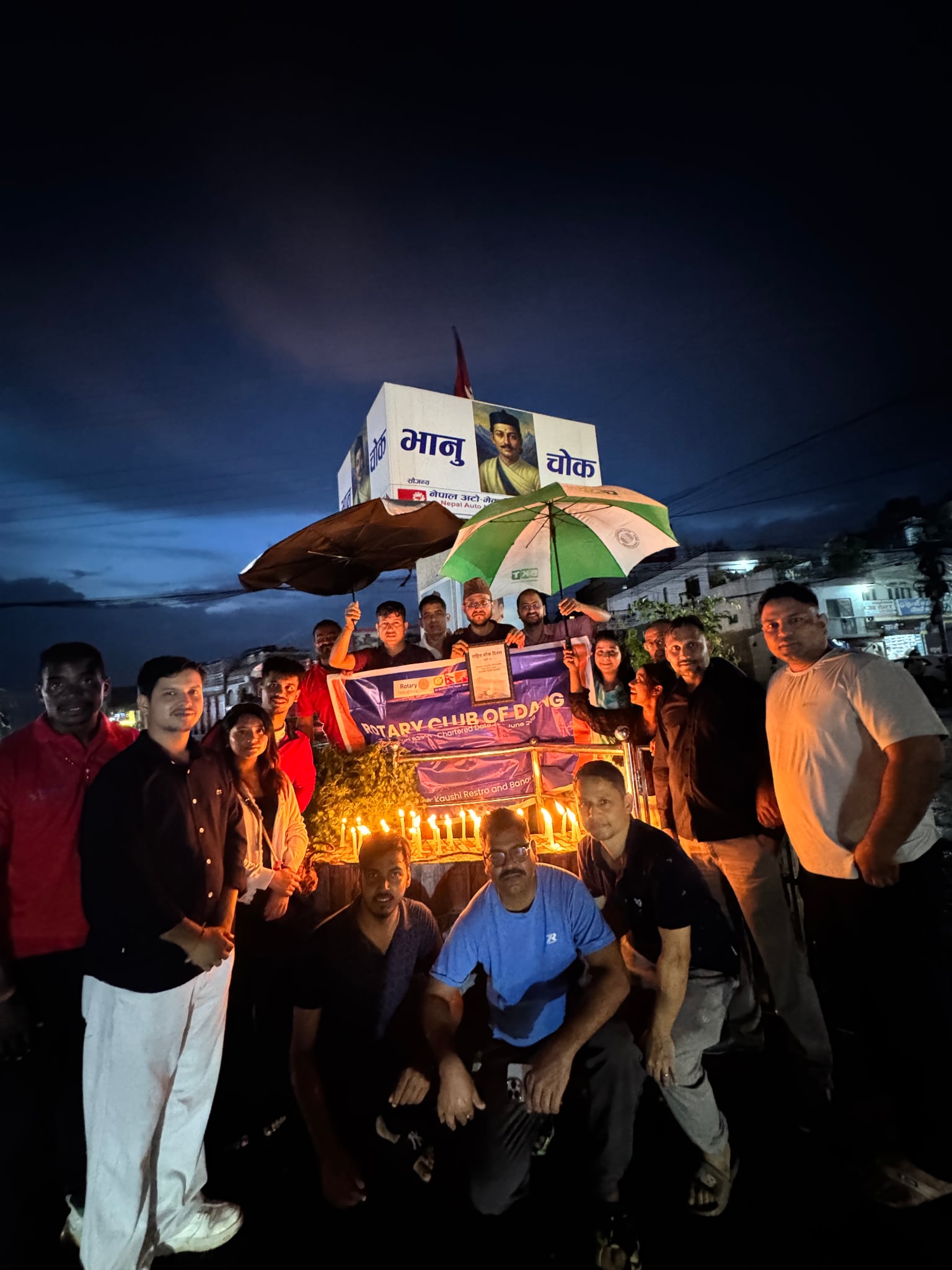 Candle lighting ceremony in respect of all casaulties of Bhotekoshi and Trishuli Floods