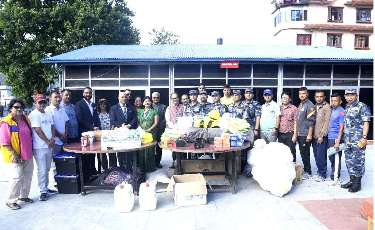 Support to APF Rescue Team / Relief Workers of Bhotekoshi-Trishuli Mega Flood (River Tsunami) at APF HQ, Hulchowk, Kathmandu.